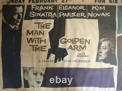 Original Man With The Golden Arm Quad 1955 Film Cinema Movie Sinatra Poster