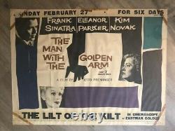 Original Man With The Golden Arm Quad 1955 Film Cinema Movie Sinatra Poster