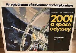 Original Mgm 2001 A Odyssey De L'espace (1968) Affiche De Film / Film Britannique Quad Style A