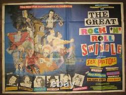 Original Sex Pistols Great Rock N Roll Swindle Quad Affiche Du Film