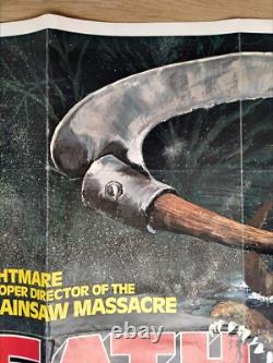 PIÈGE MORTEL (MANGÉ VIVANT) (1977) affiche quad originale britannique rare - horreur de Tobe Hooper
