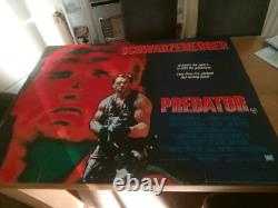 PREDATOR (1987) affiche originale UK quad film SCHWARZENEGGER. AUCUNE OFFRE