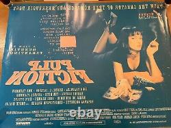 PULP FICTION (1994) affiche QUAD originale britannique RARE recto-verso - Dommages cosmétiques