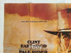 Pale Rider Film Original Quad Affiche 1985 Clint Eastwood Michael Dudash