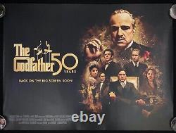 Parrain 50e Anniversaire Affiche de Film Originale Quad Marlon Brando Al Pacino