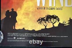 Parti avec le vent : Affiche originale du film Quad Vivien Leigh Clark Gable BFI 2013