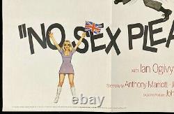 Pas De Sexe Please We're British Original Quad Affiche De Cinéma Ronnie Corbett 1971