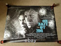 Pas de temps à mourir - Affiche de film d'origine Quad Dbl Side de James Bond 007 avec Daniel Craig