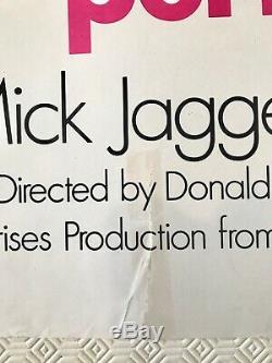 Performance Originale Britannique Film Quad Poster 1970 Mick Jagger James Fox