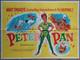 Peter Pan 1965 Affiche Originale Britannique Au Format Quad Rr