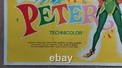 Peter Pan 1965 Affiche originale britannique au format quad RR