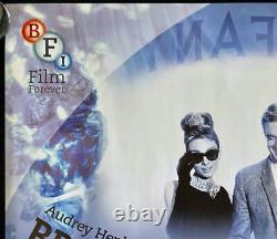 Petit-déjeuner chez Tiffany ORIGINAL Quad Affiche de Cinéma Audrey Hepburn BFI 2013 RR