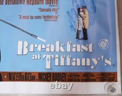 Petit-déjeuner chez Tiffany's Affiche originale BFI British Quad 2001 Audrey Hepburn