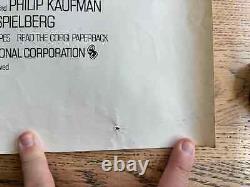 Pilleurs de l'Arche Perdue Affiche de Film Originale UK Quad Vintage 1981 pliée