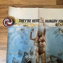Piranha Affiche de Film Originale UK Quad 1978 en Très Bon État