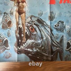 Piranha Affiche de Film Originale UK Quad 1978 en Très Bon État