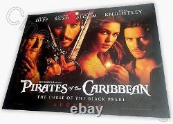 Pirates des Caraïbes : La Malédiction du Black Pearl - Affiche originale Quad 2003 au Royaume-Uni