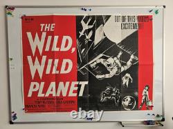 Planète Sauvage Affiche de Film Quad UK 1966 Excellent État Très Rare Sci-fi