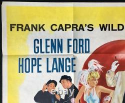Poche de Miracles AFFICHE QUADRIPTYQUE ORIGINALE du Film Frank Capra Bette Davis 1961