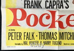 Poche de Miracles AFFICHE QUADRIPTYQUE ORIGINALE du Film Frank Capra Bette Davis 1961