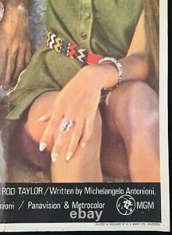 Point de Zabriskie Affiche de film Quad ORIGINAL Michelangelo Antonioni 1970