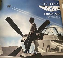 Poster Top Gun MAVERICK UK Quad Été 2020 Cinéma Film COVID Rappelé Tom Cruise