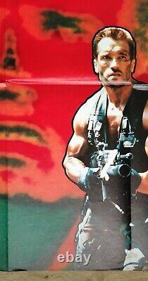 Prédateur (1987) Affiche originale du film au format UK quad, SCHWARZENEGGER en superbe état