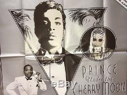 Prince'under The Cherry Moon 'original Affiche De Cinéma Cinématographique Britannique Quad 30x40