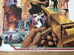Prix 1 Jour! 007 Homme Au Golden Gun Roulé Poster Original Du Film Quad