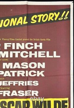 Procès d'Oscar Wilde Affiche de film originale Quad Peter Finch Yvonne Mitchell'60