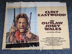Programme double de Clint Eastwood. AFFICHES DE KELLY'S HEROES/THE OUTLAW JOSEY WALES + 2