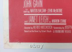 Psycho / La Guerre des Mondes Affiche de Film Quad Double Bill UK Original 1960