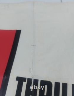 Psycho / La Guerre des Mondes Affiche de Film Quad Double Bill UK Original 1960