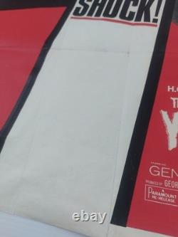 Psycho / La Guerre des Mondes Affiche de Film Quad Double Bill UK Original 1960