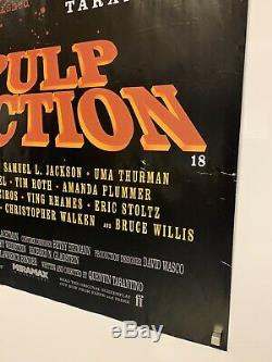 Pulp Fiction (1994) Film Original Uk Cinéma Quad Affiche Lamine