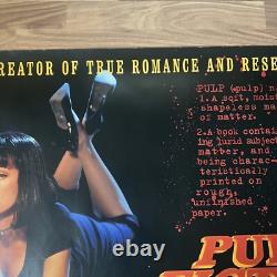Pulp Fiction Affiche de Film Originale UK Quad 1994 VGC RARE