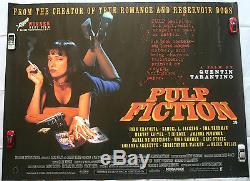 Pulp Fiction, Uma Thurman, Affiche Britannique Originale De Cinéma Pour Films Cinématographiques De 1994