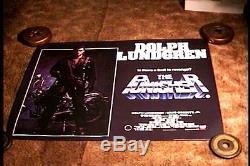 Punisher Orig British Quad 30x40 Film Poster Film Dolph Lundgren Scarce 1989