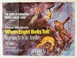 Quand Huit Bells Toll Original Uk Quad Affiche De Film 1971 Brian Bysud Artist