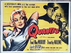 Quantez. Quad. 1958. Affiche de film originale. Rare.