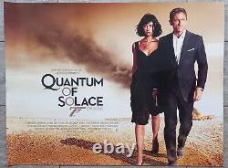 Quantum de réconfort (2008) Affiche de film originale D/S UK Quad, Daniel Craig 007