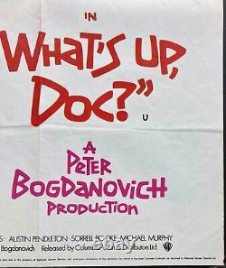 Quoi de neuf, Docteur ? Affiche de film originale Quad Barbra Streisand Ryan O'Neal 1972