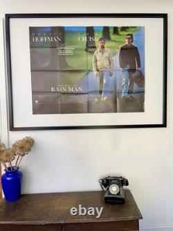 RAIN MAN Affiche de Film Vintage Originale 1988 UK Quad 30x40 Hoffman Tom Cruise