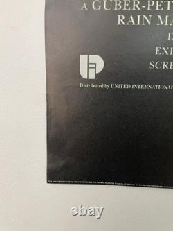 RAIN MAN Affiche de Film Vintage Originale 1988 UK Quad 30x40 Hoffman Tom Cruise