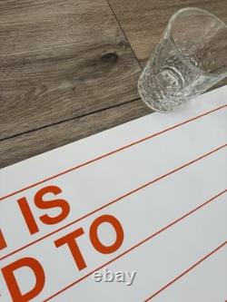 RARE Affiche originale de Trainspotting 1996 30X40 Quad Film UK