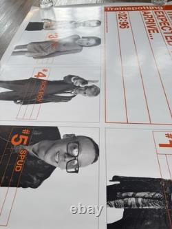 RARE Affiche originale de Trainspotting 1996 30X40 Quad Film UK