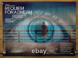 REQUIEM POUR UN RÊVE (2000) affiche originale double-face UK quad D. Aronofsky