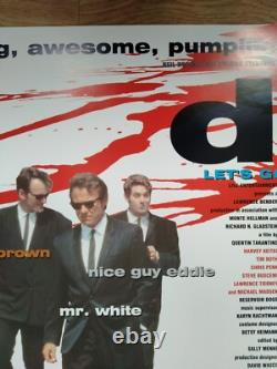 RESERVOIR DOGS (1992) excellent état original DOUBLE-FACE UK cinéma QUAD AFFICHE