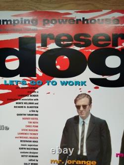 RESERVOIR DOGS (1992) excellent état original DOUBLE-FACE UK cinéma QUAD AFFICHE