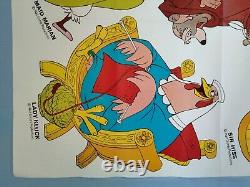 ROBIN DES BOIS (1973) - Paire d'affiches de film UK quad originales avec des personnages découpés DISNEY